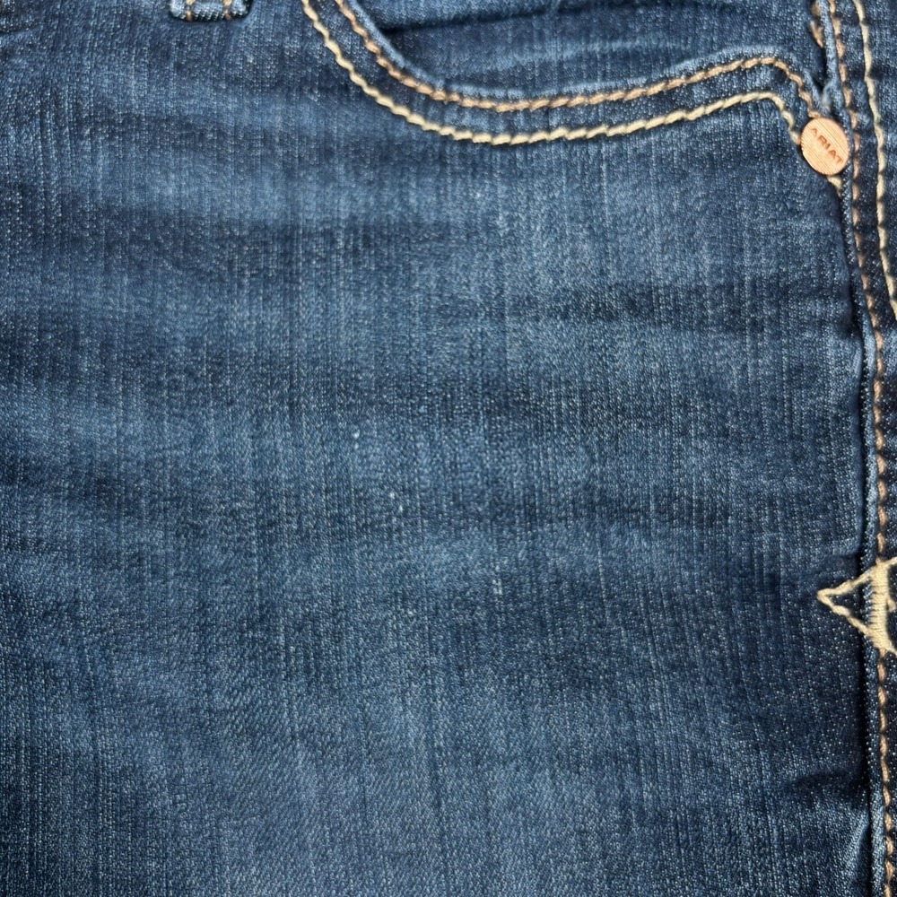 Ariat REAL Arrow Boot Jeans Women's 28R (29x33) Low Rise Dark Wash Stretch Denim - Picture 8 of 15